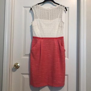 Pink and White Dress